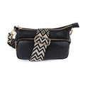Vegan Leather Crossbody Bag | Black