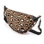 Colby Leopard Tan Half Moon Bag