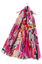 Bold Floral Illustrated Scarf