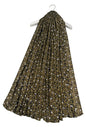 Leopard Print Heart Foil Scarf | Army Green