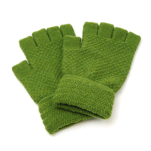 Fingerless Gloves | Lime Green