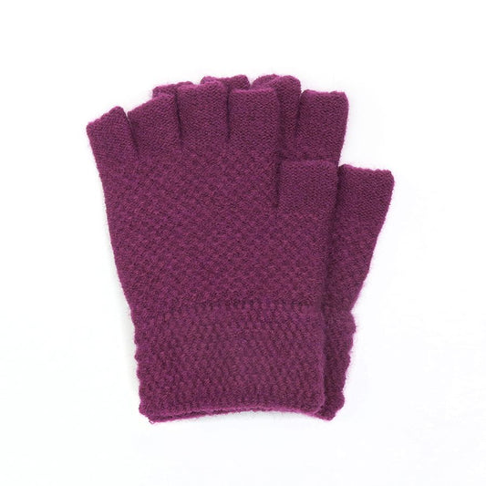 Purple Fingerless Gloves