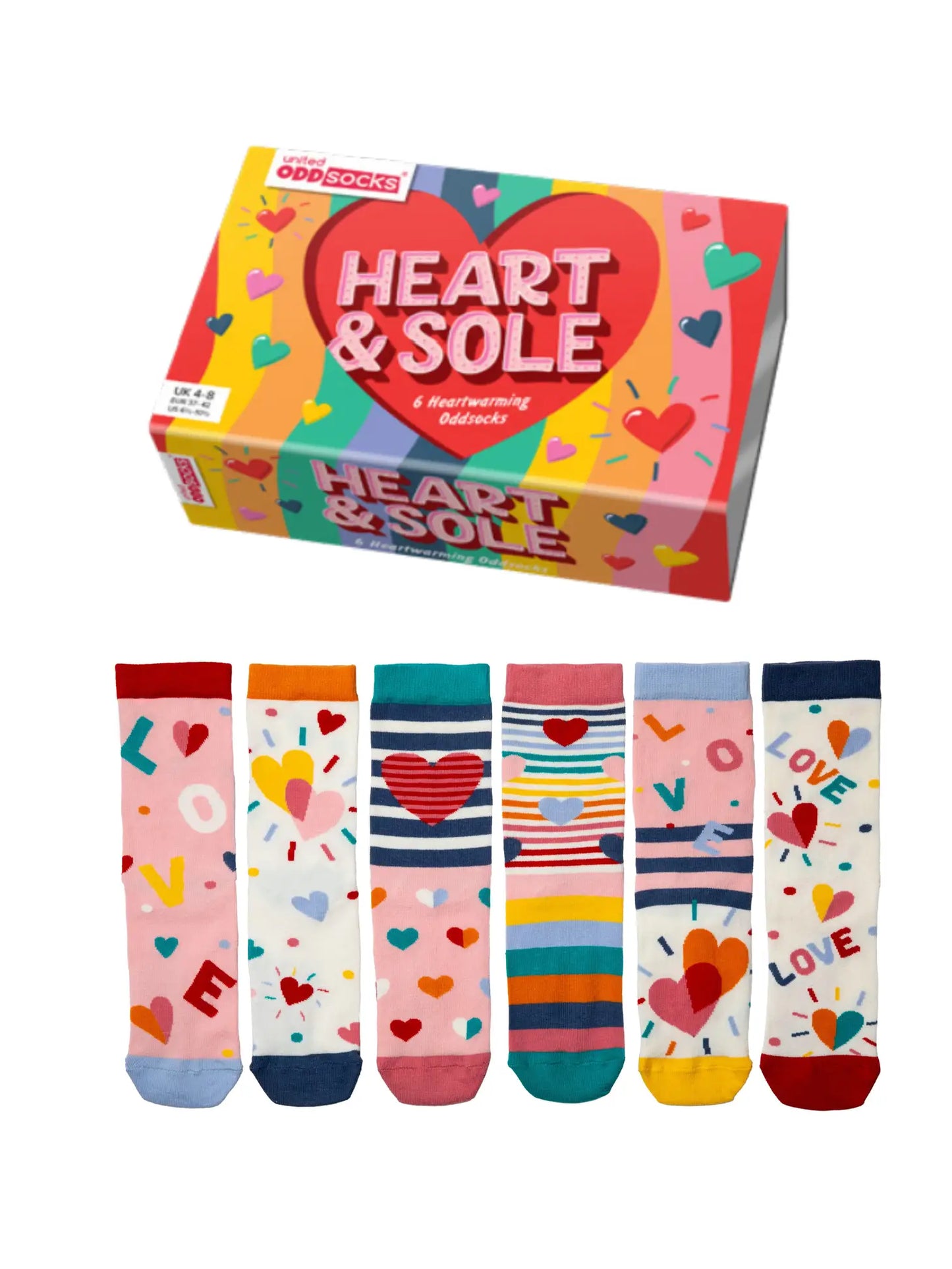 Heart & Sole 6 Odd Socks Gift Box