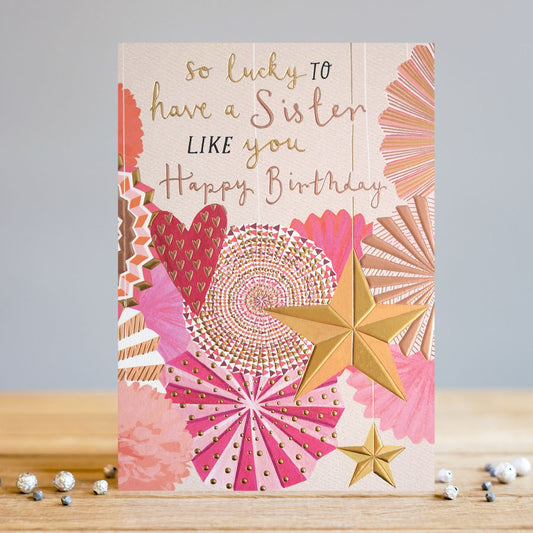 Card | Sister Happy Birthday Fans