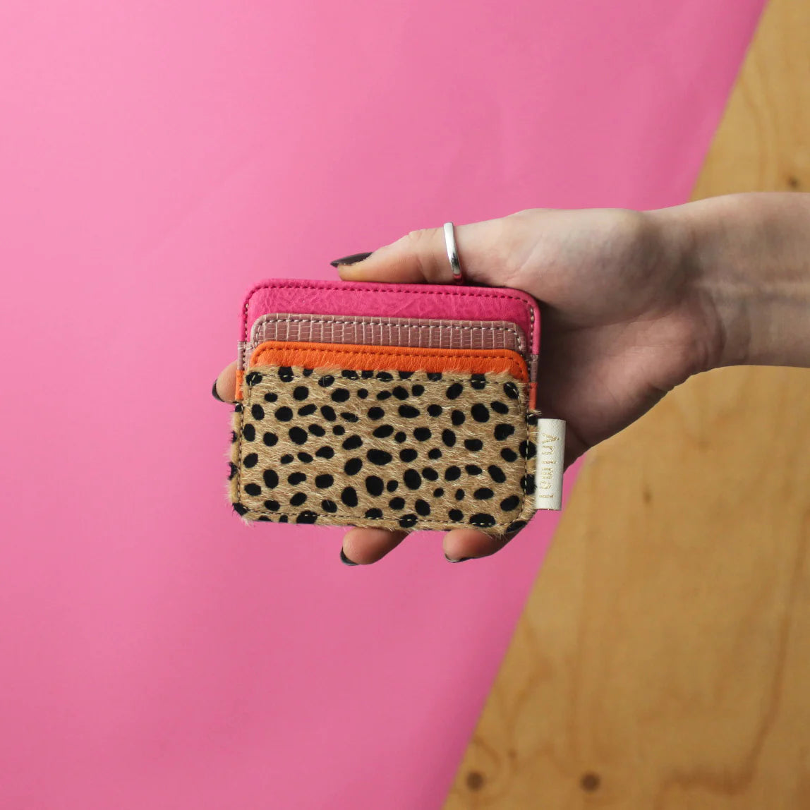 Animal Cheetah Card Holder