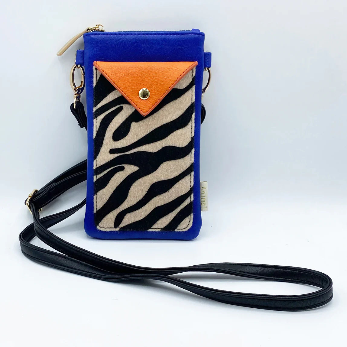 Animal Print Blue Zebra Print Phone Wallet