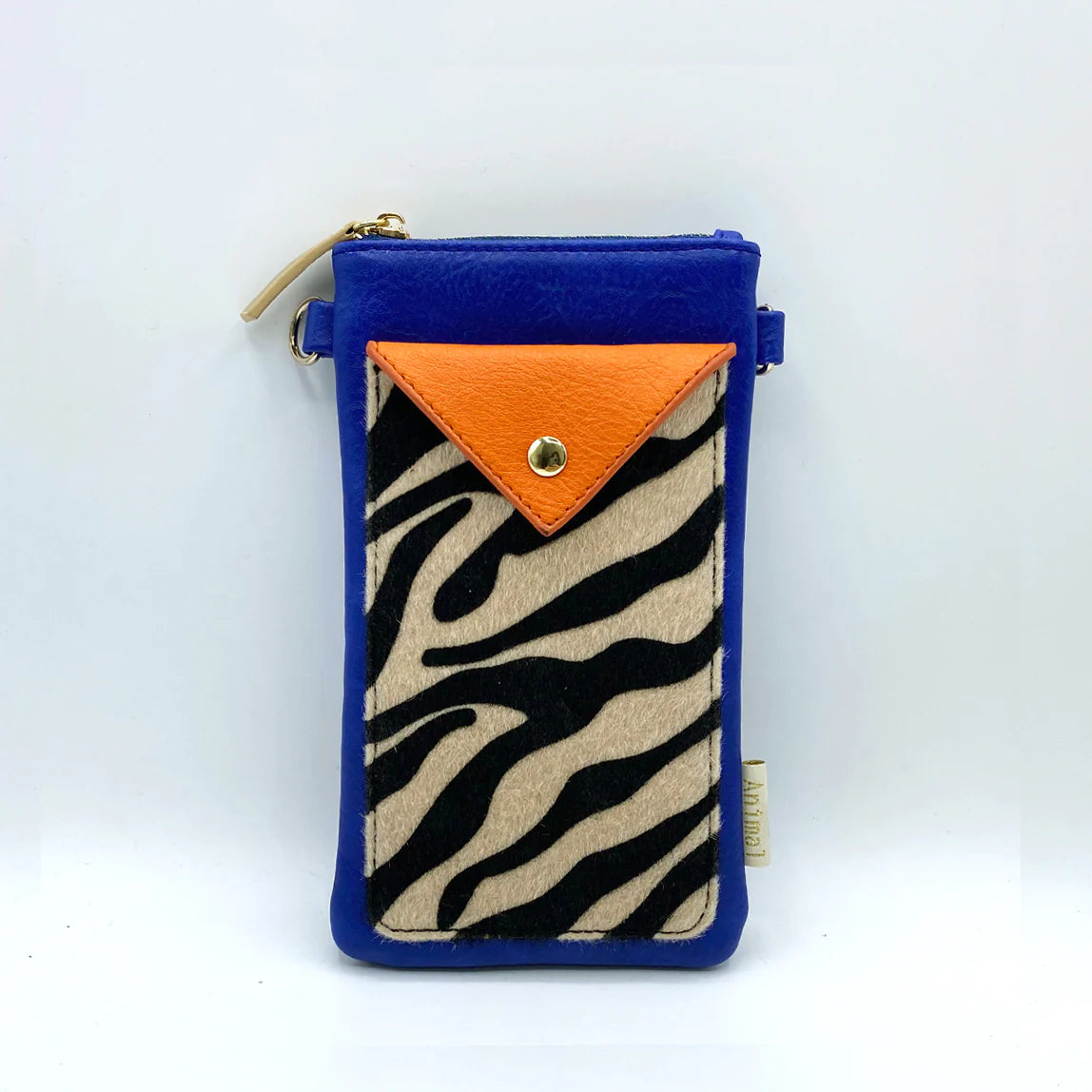 Animal Print Blue Zebra Print Phone Wallet