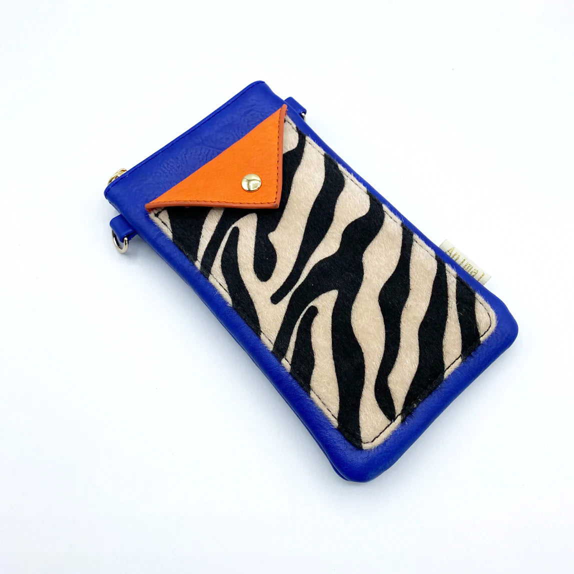 Animal Print Blue Zebra Print Phone Wallet