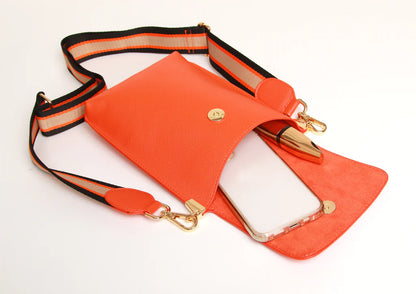 Orange - Brompton Honeycomb Cross Body Bag