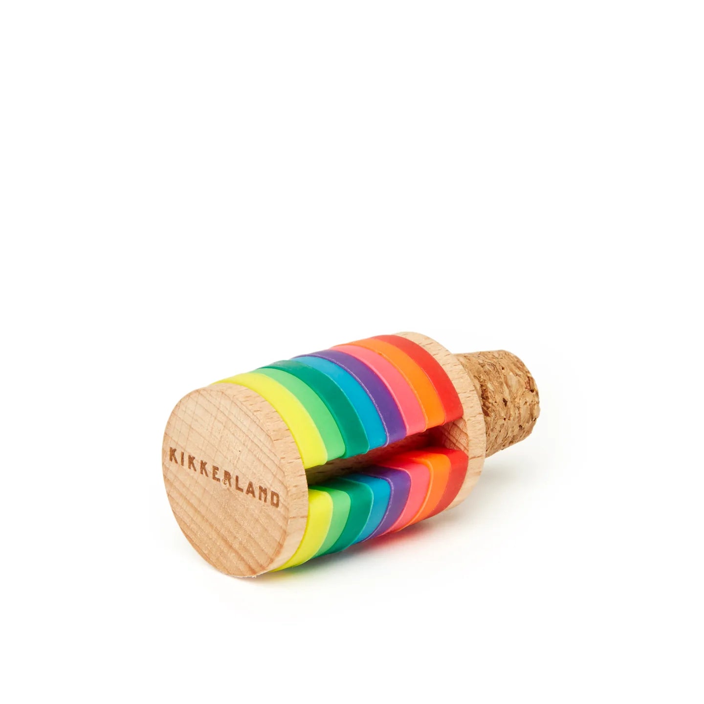 Rainbow Wine Rings & Stopper
