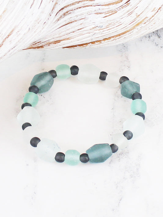 Recycled Glass Bracelet | Green