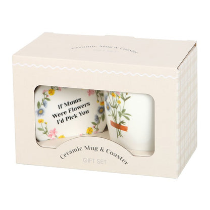 If Mums Were Flowers Floral Mug Set
