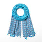 Bohemian Tassel Scarf | Blue