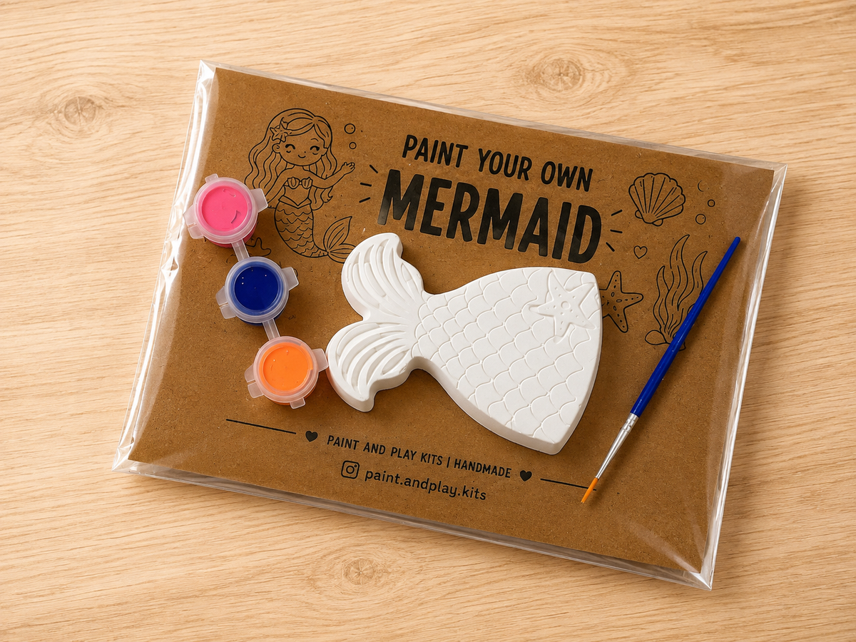 Handmade Plaster Mermaid Painting Kit