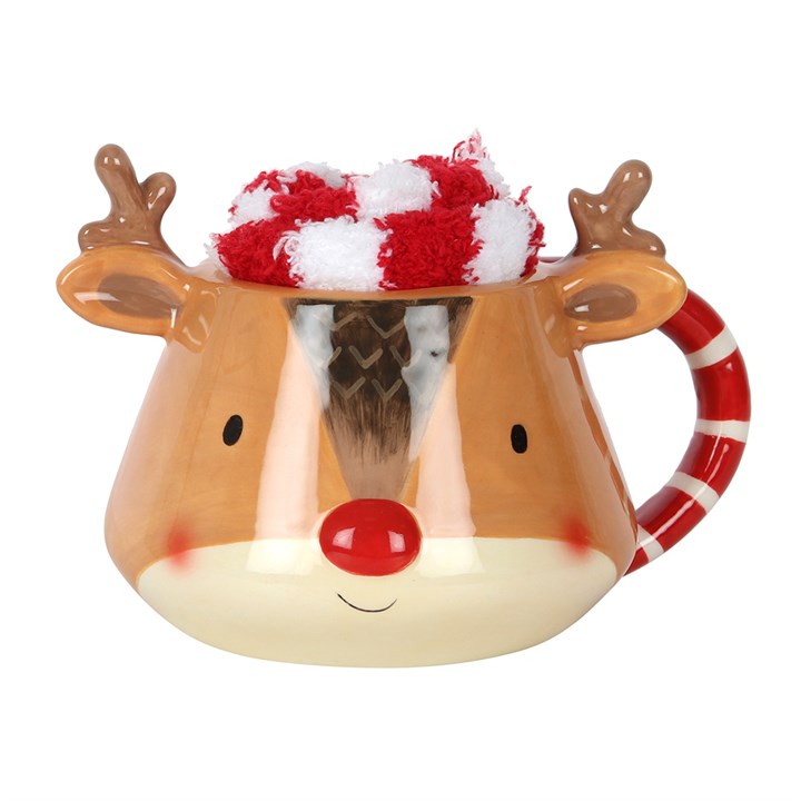 Reindeer Mug & Socks Set