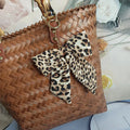 Knot Bow Leopard Keyring / Bag Charm