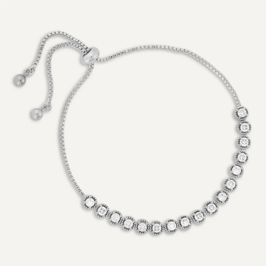 Crystal Geometric Drawstring Bracelet