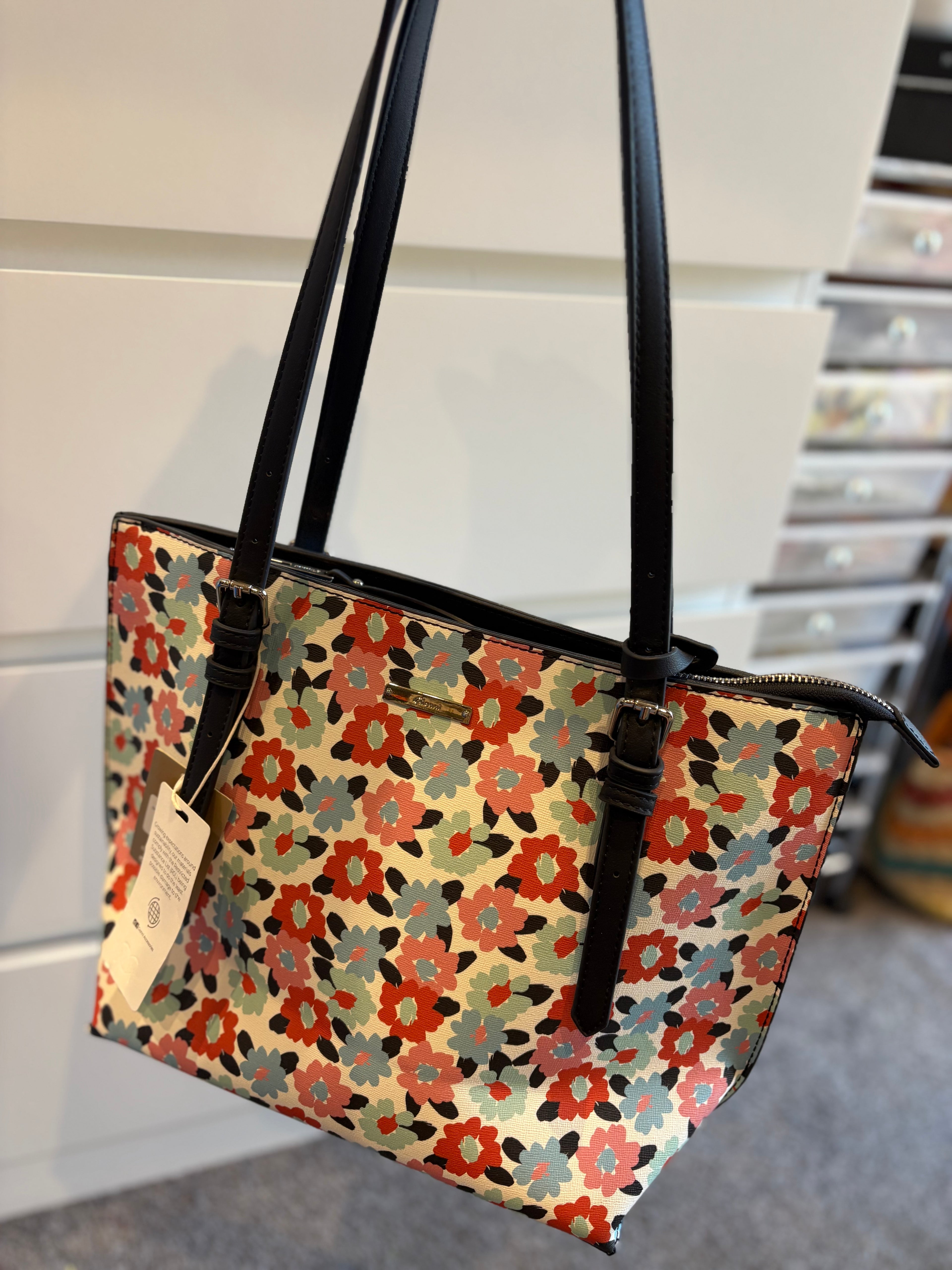 Floral Tote Shopper Bag