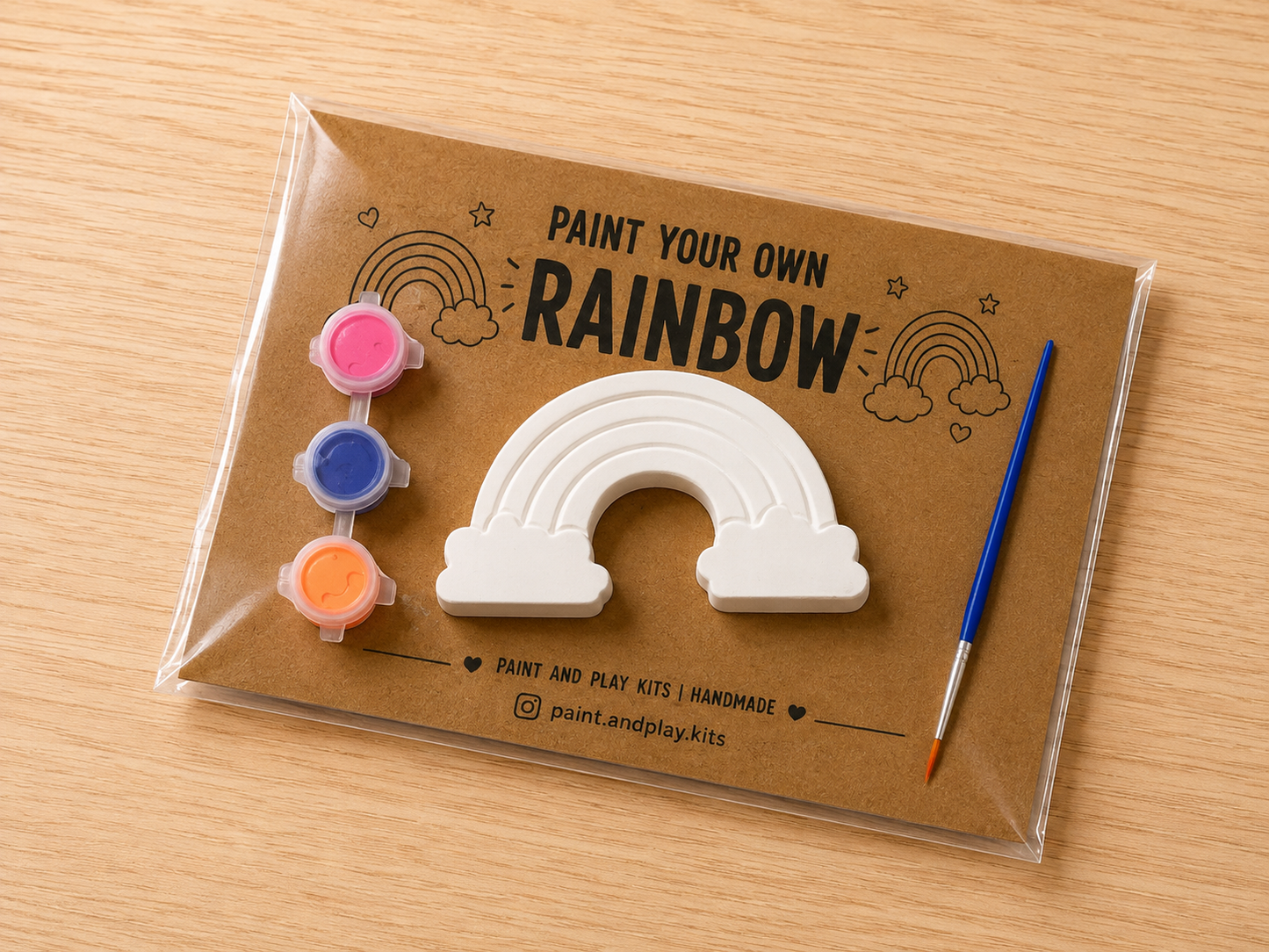 Handmade Plaster Rainbow Painting Kit