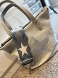 Grey Star Grab Bag With Strap