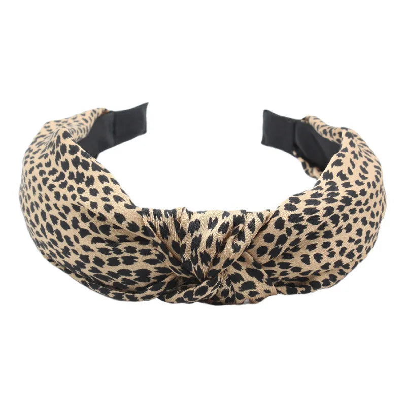 Simple Twist Knot Headband | Leopard