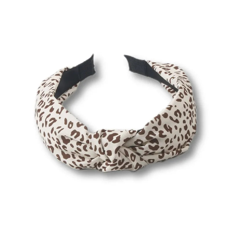Simple Twist Knot Headband | Leopard