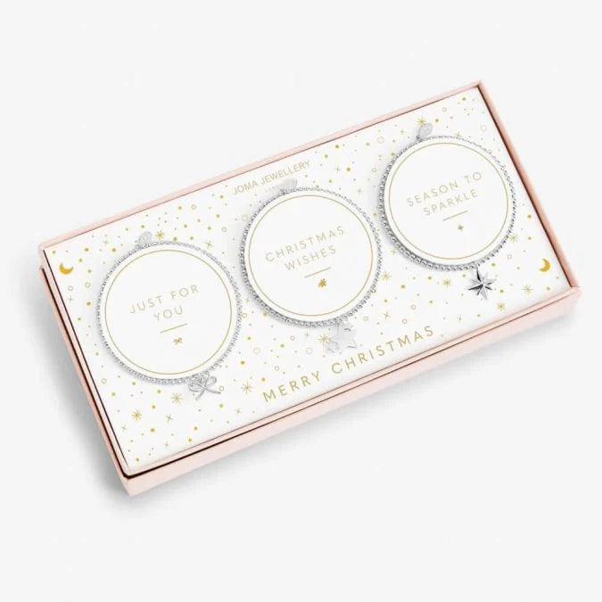 Joma Jewellery Christmas Wishes Set Of 3 Bracelet