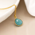 Amazonite Teardrop Necklace