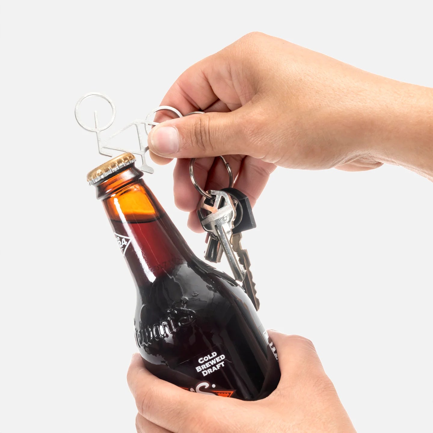 Metal Bike Key Ring & Bottle Opener