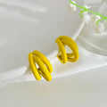 Statement 3 Half Hoop Colour Earrings