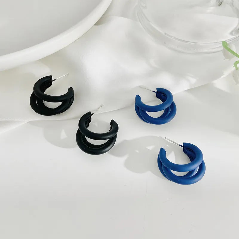 Statement 3 Half Hoop Colour Earrings