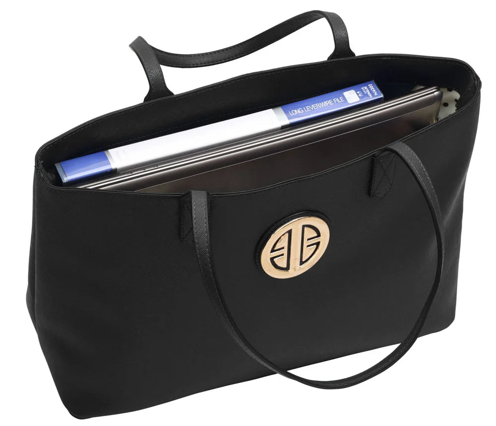 Large Tote Shoulder Bag | Black