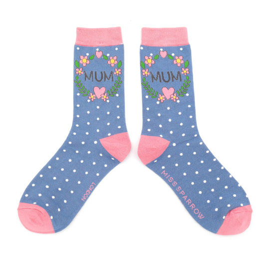 Bamboo Socks | Mum Floral Wreath