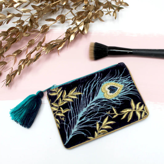 Luxe Peacock Coin Purse / Pouch