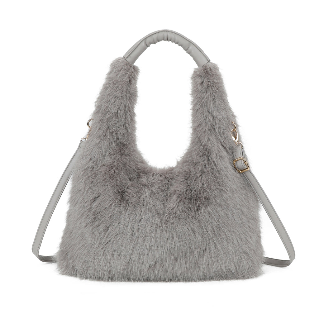 Large Fluffy Large Hobo Bag