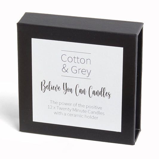 Believe You Can | Twenty Minute Candles Set | Cotton & Grey