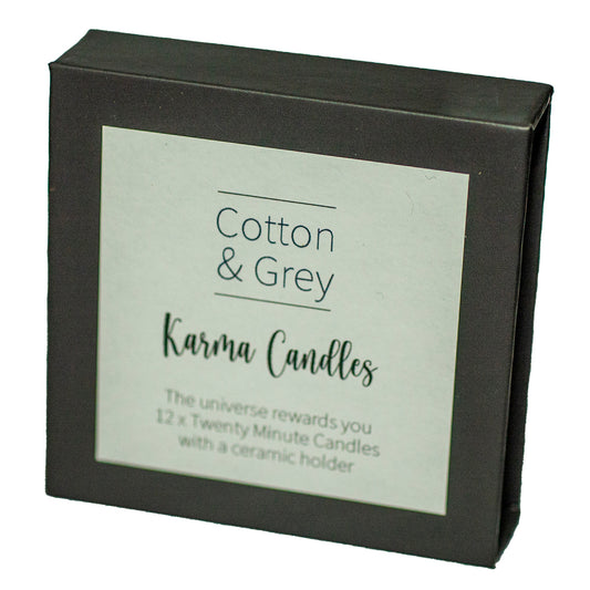 Karma | Twenty Minute Candles Set | Cotton & Grey