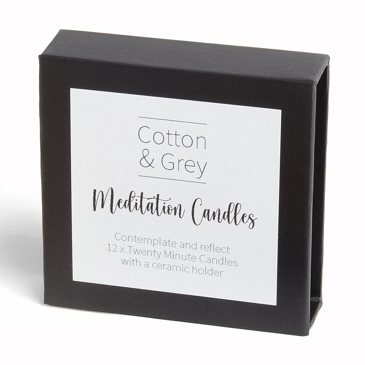 Meditation | Twenty Minute Candles Set | Cotton & Grey