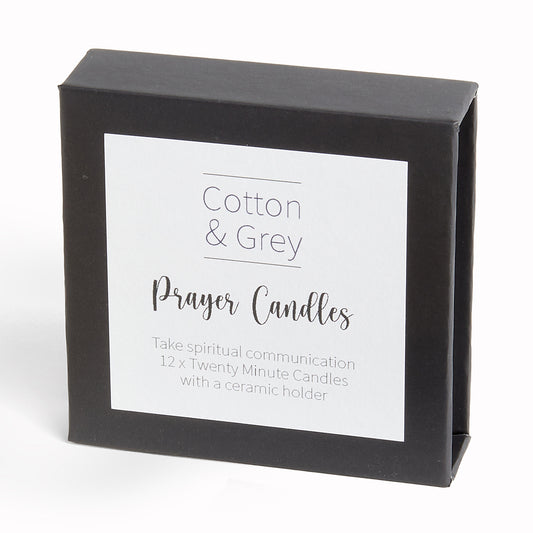 Prayer | Twenty Minute Candles Set | Cotton & Grey