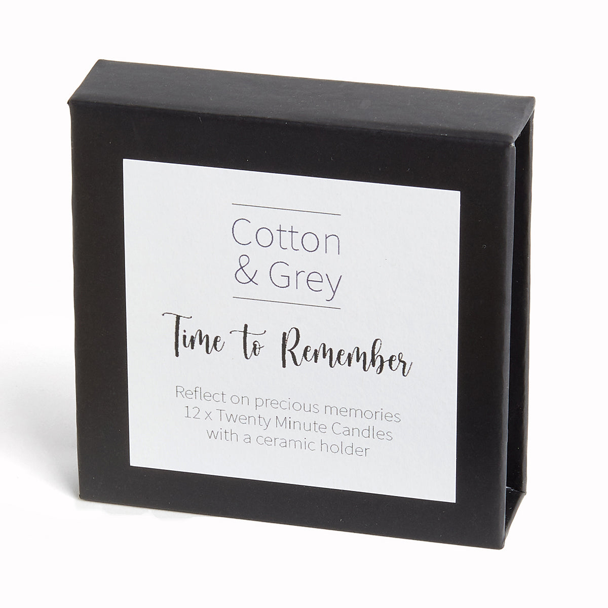 Time To Remember | Twenty Minute Candles Set | Cotton & Grey