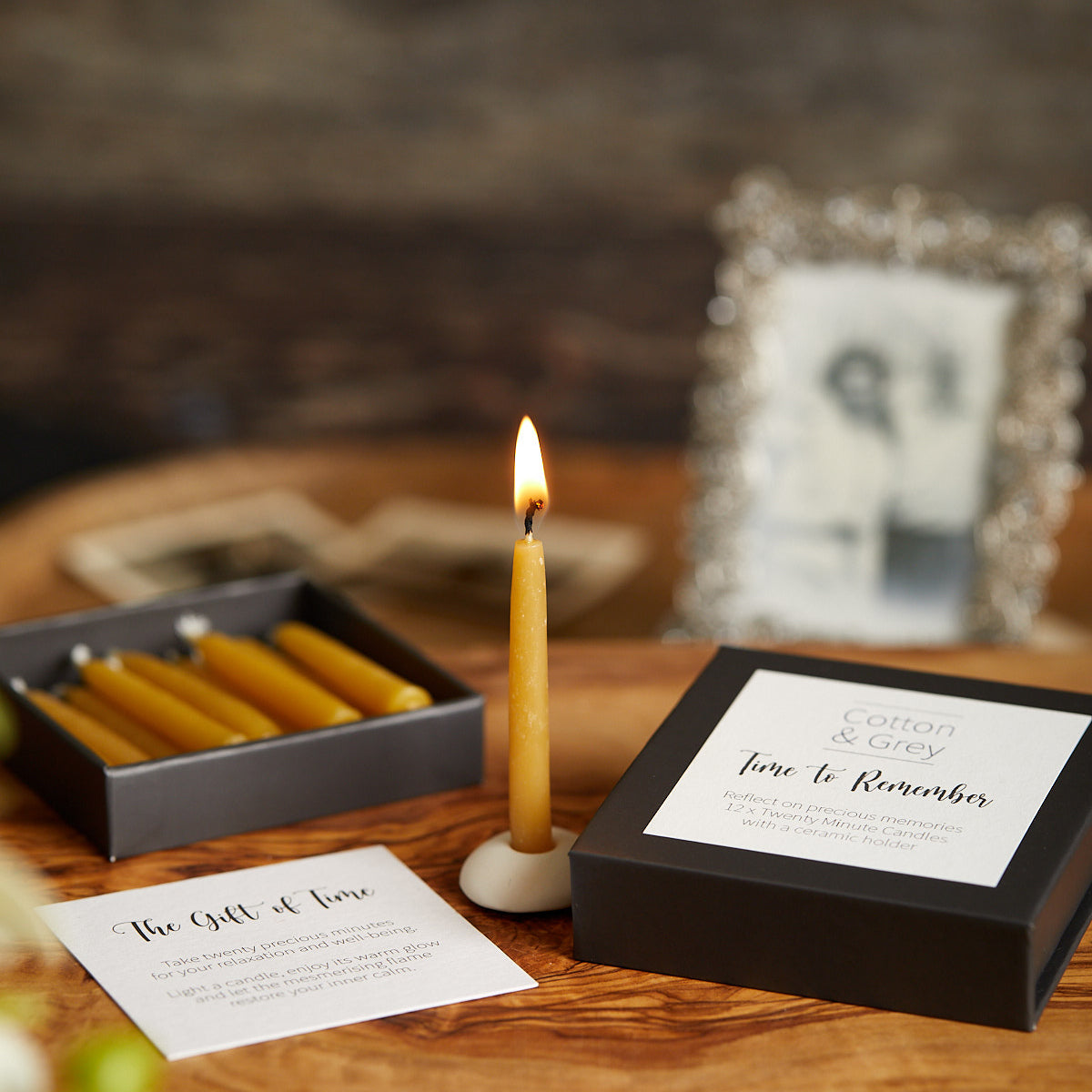 Time To Remember | Twenty Minute Candles Set | Cotton & Grey