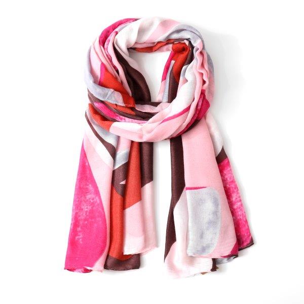 Eco Style Scarf | Multicolour Leaves