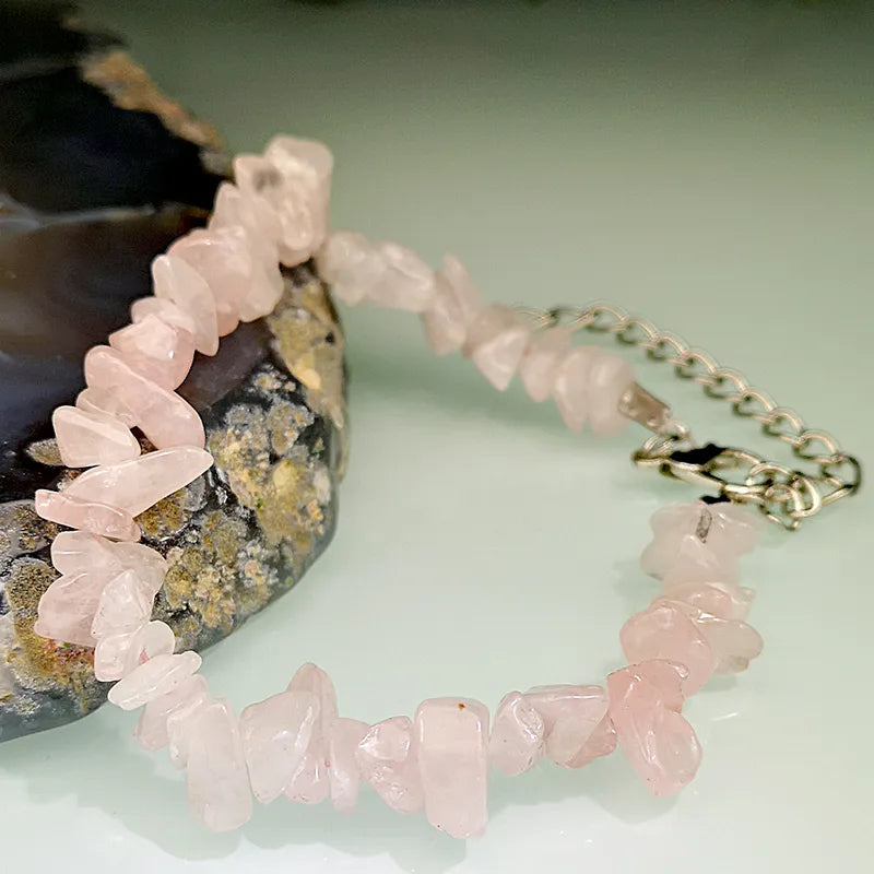 Natural Stone Retro Bracelet | Rose Quartz