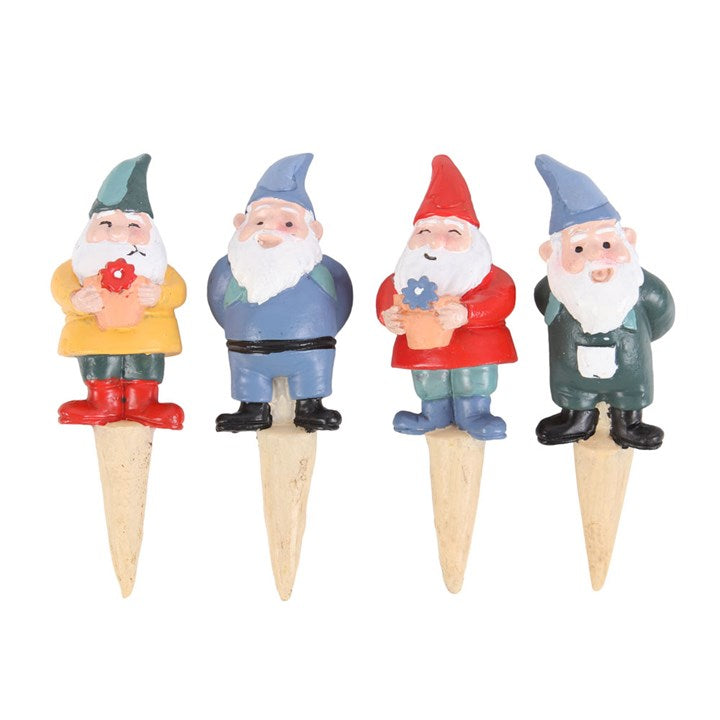 Set Of 4 Mini Gnome Plant Pot Pals