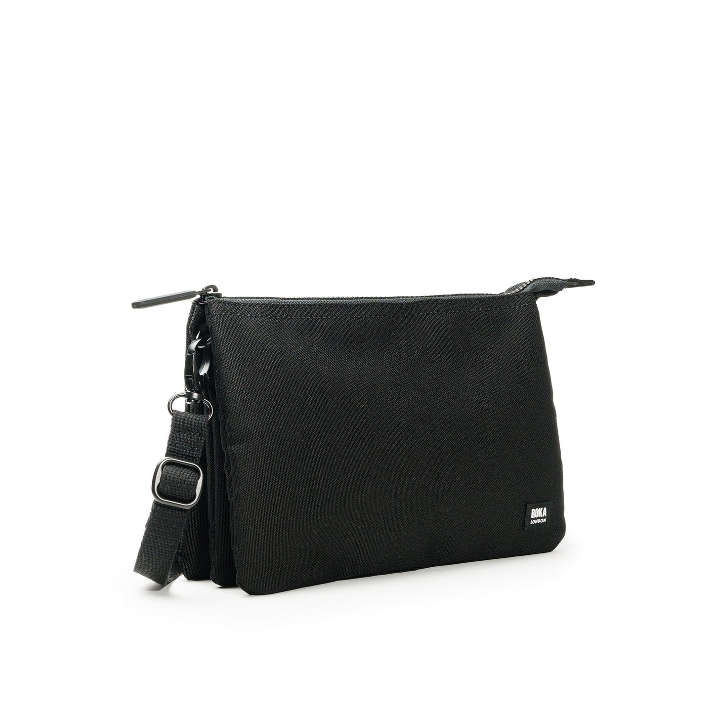 ROKA: ALL BLACK CARNABY CROSSBODY XL RECYCLED CANVAS