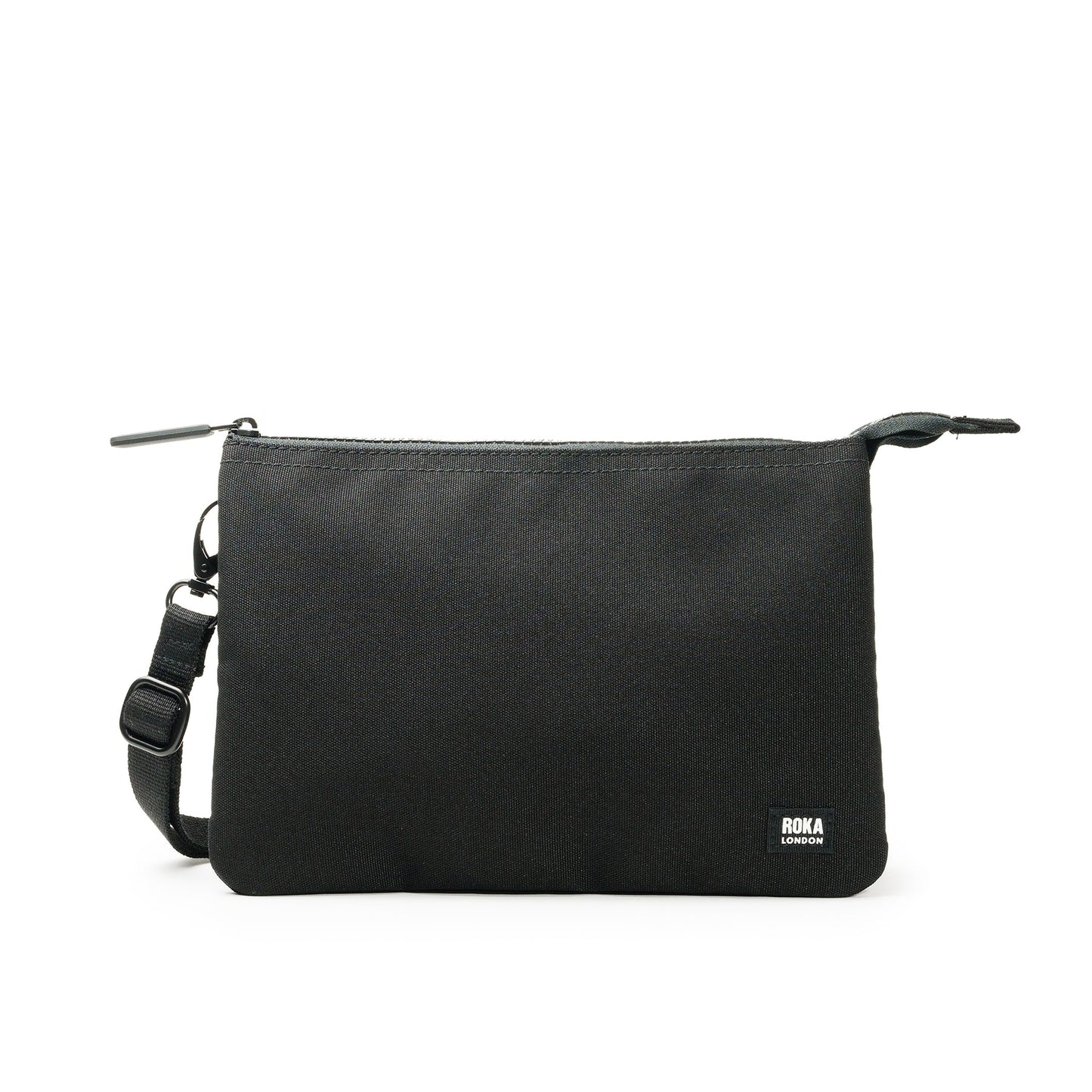 ROKA: ALL BLACK CARNABY CROSSBODY XL RECYCLED CANVAS