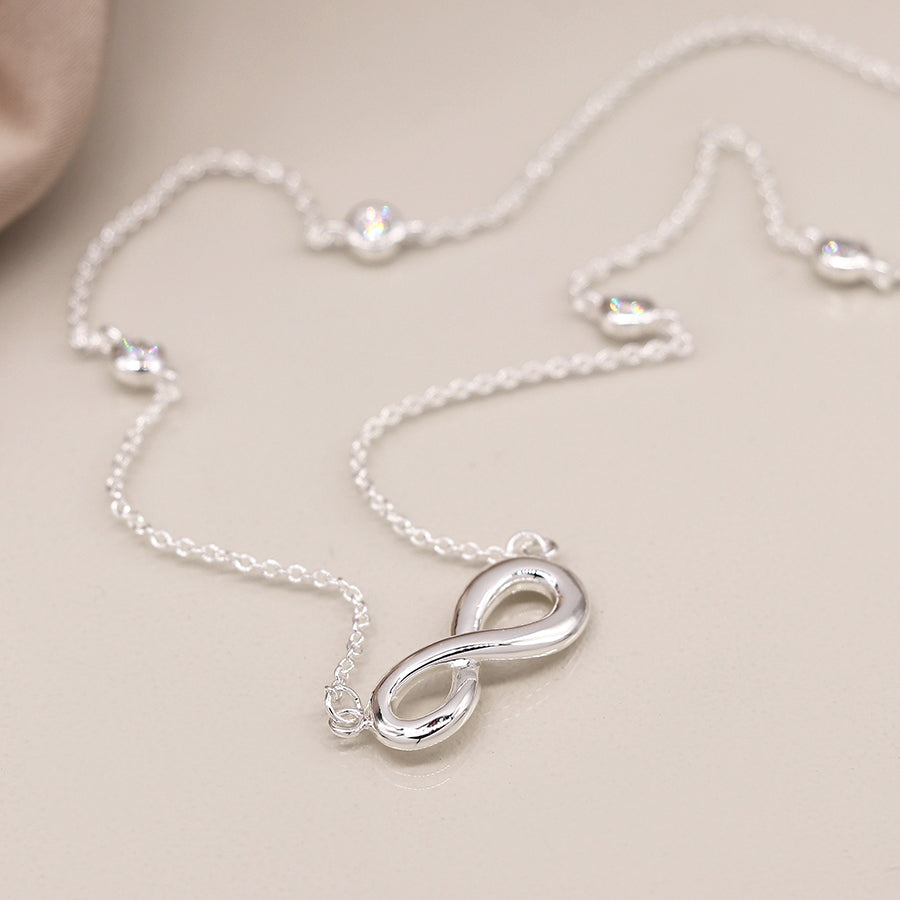 Sterling Silver Infinity Necklace