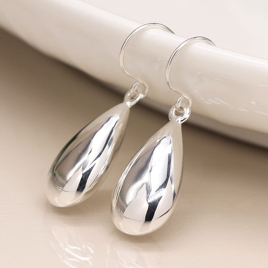 Sterling Silver Elegant Teardrop Earrings