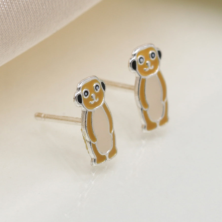 Sterling Silver | Meerkat Stud Earrings