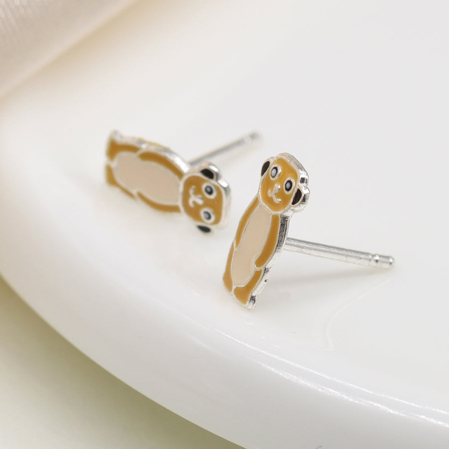 Sterling Silver | Meerkat Stud Earrings